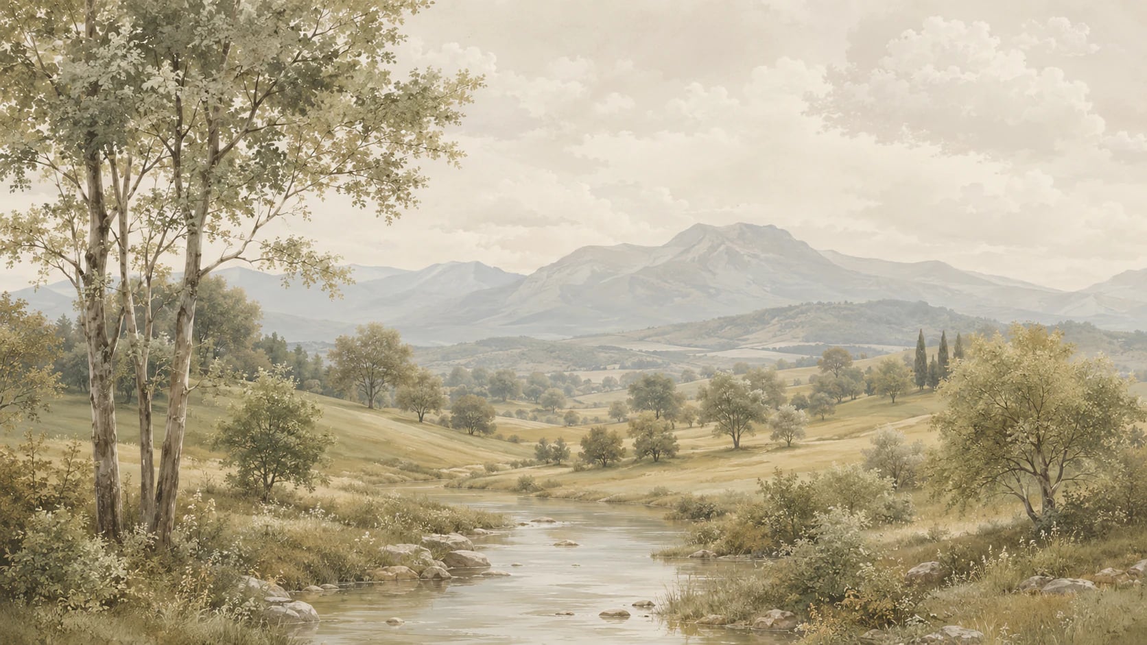 Pastoral River Valley