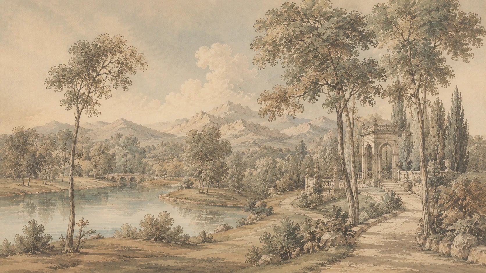 Pabellón clásico del lago