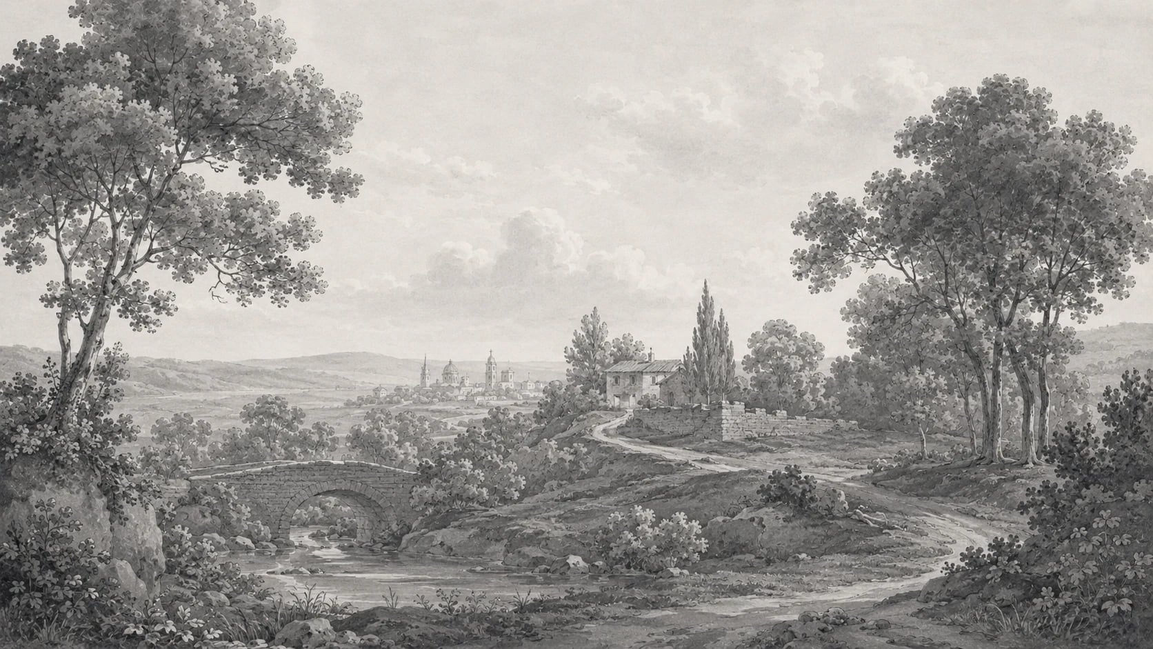 Arch Bridge Countryside