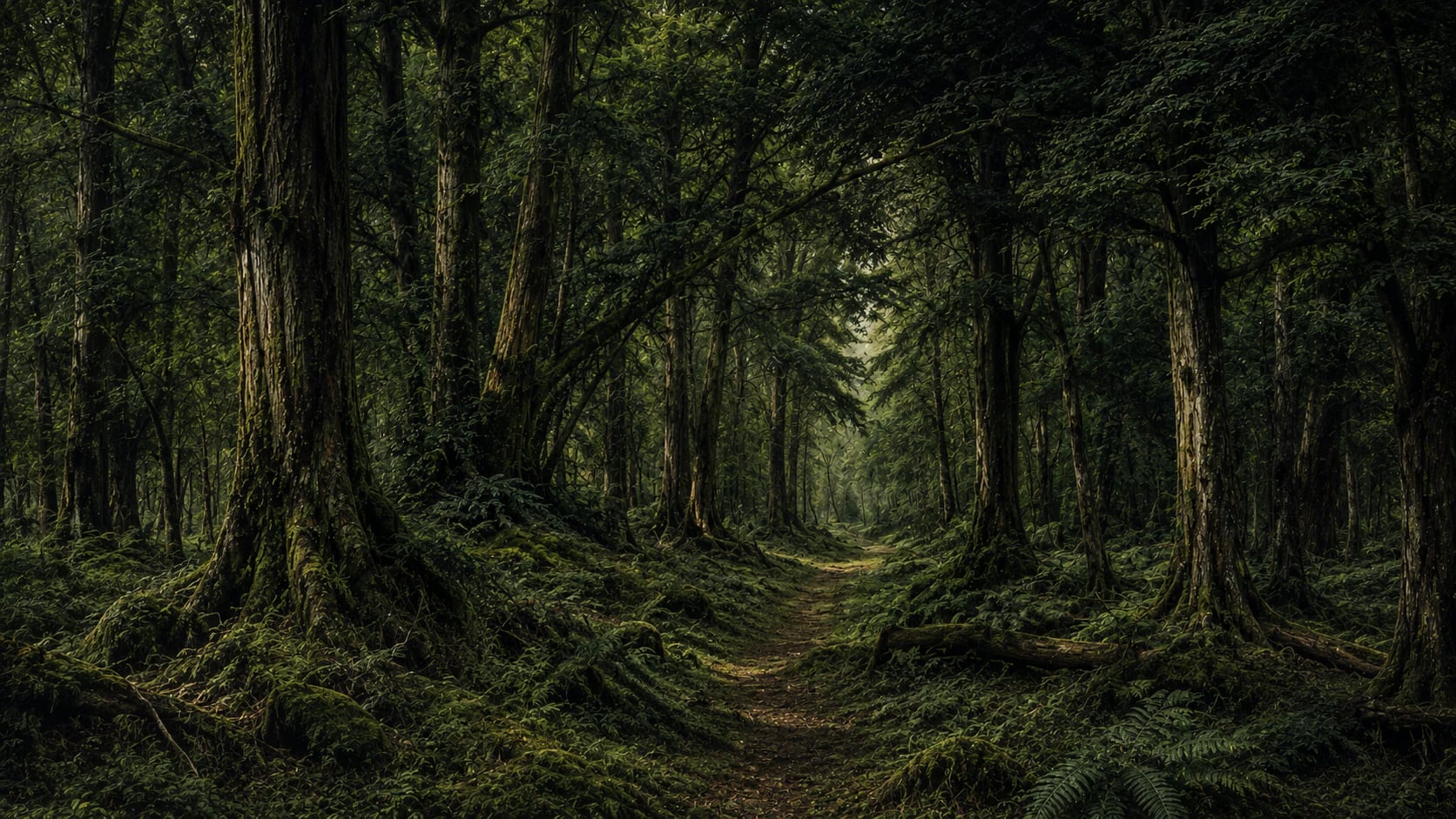 Bosque milenario de musgo