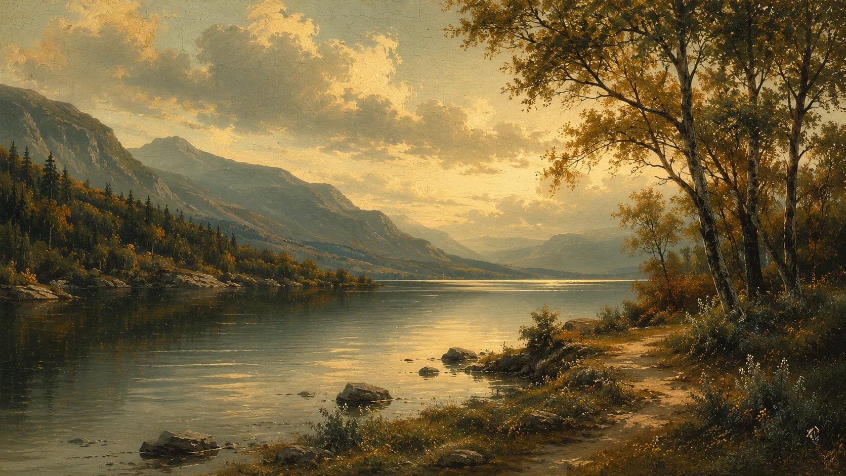 Goldenes Seeufer
