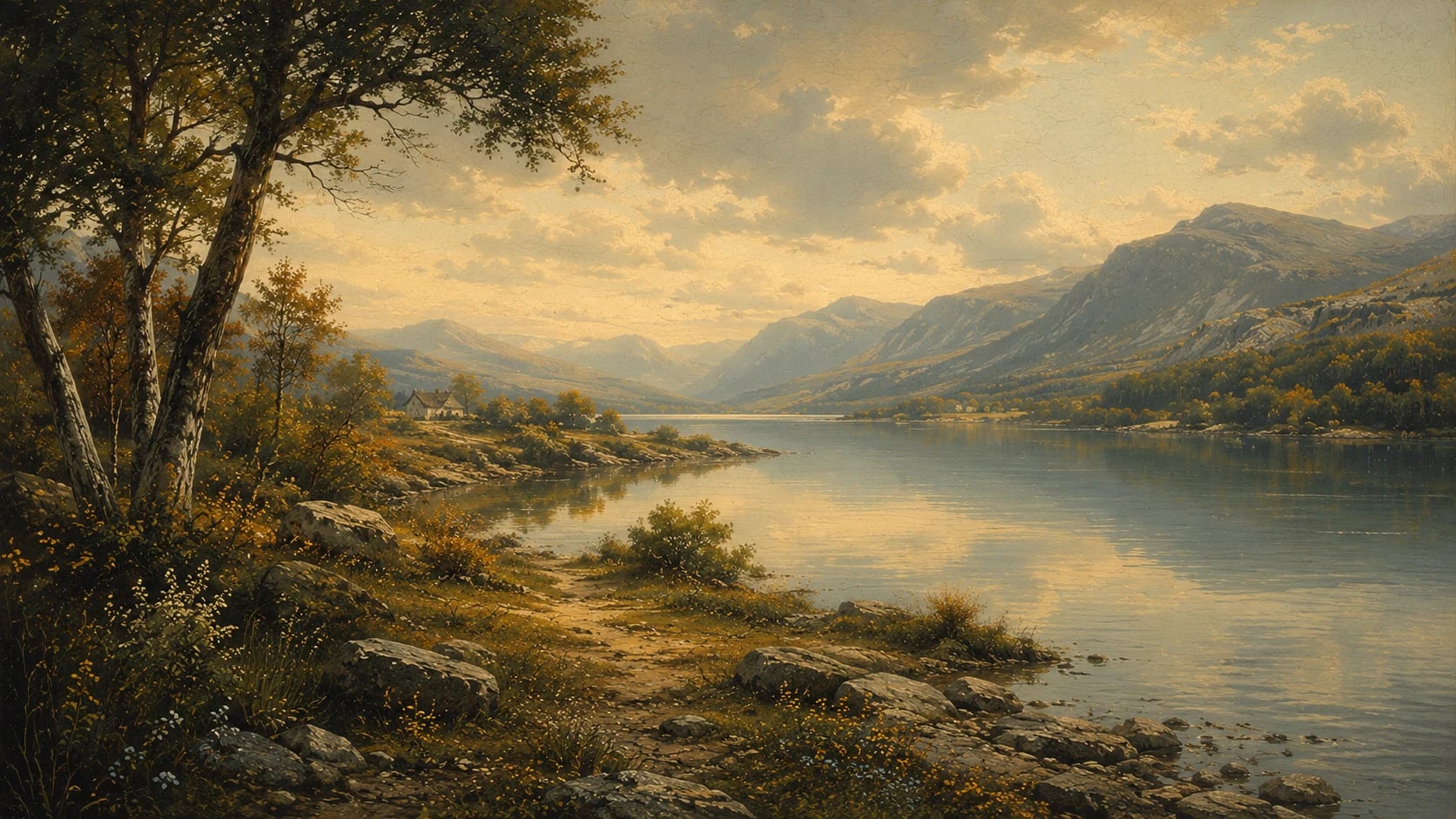 Mountain Lake Shore