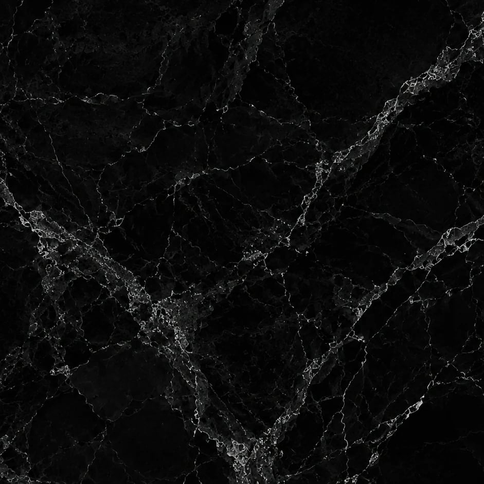 Primer plano del diseño Mármol Nero Marquina a escala de impresión