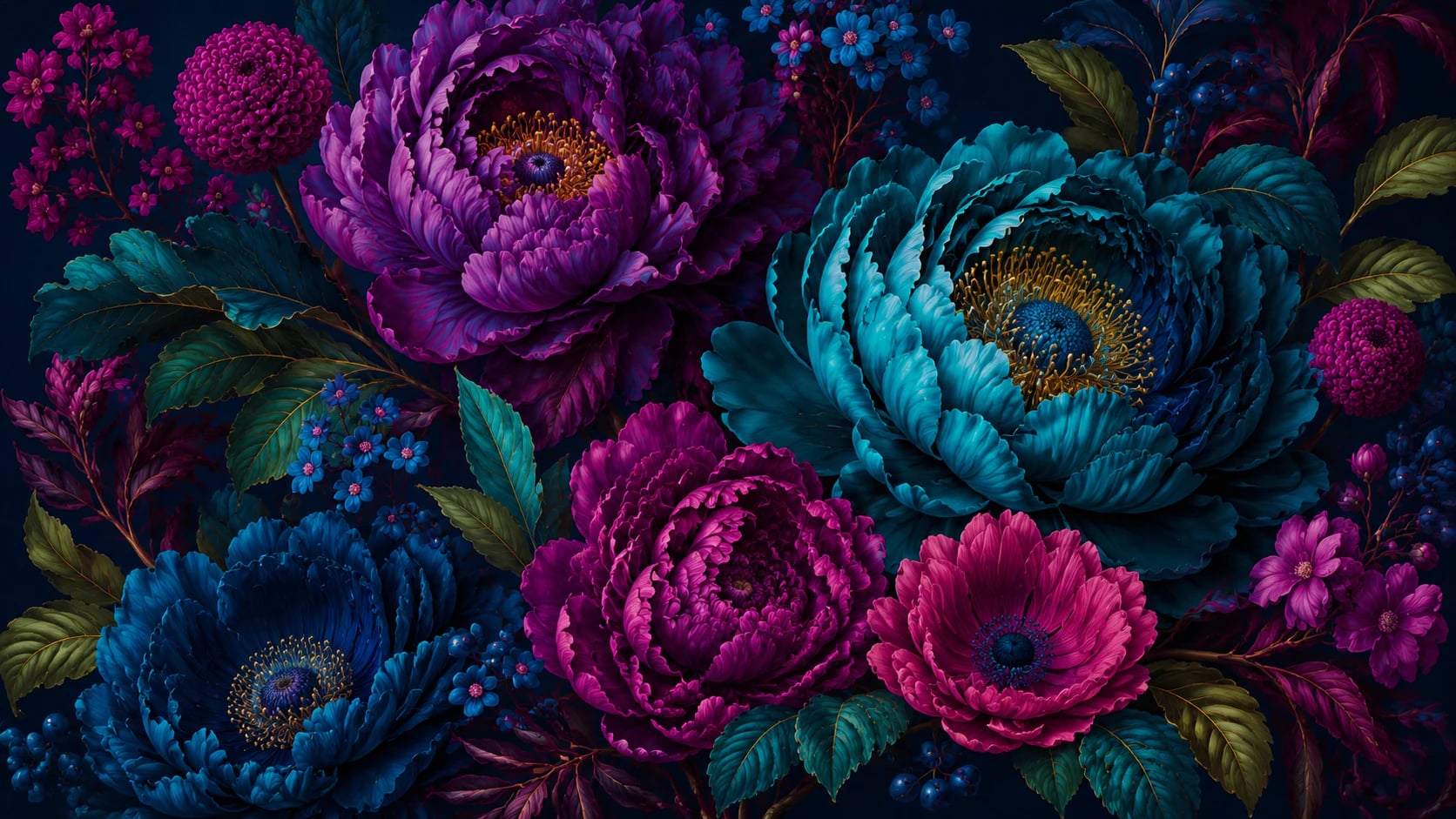 Éclosion nocturne de pivoines