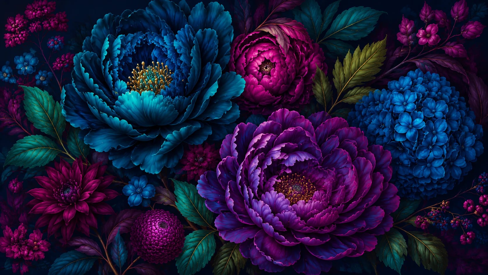 Éclosion nocturne de pivoines