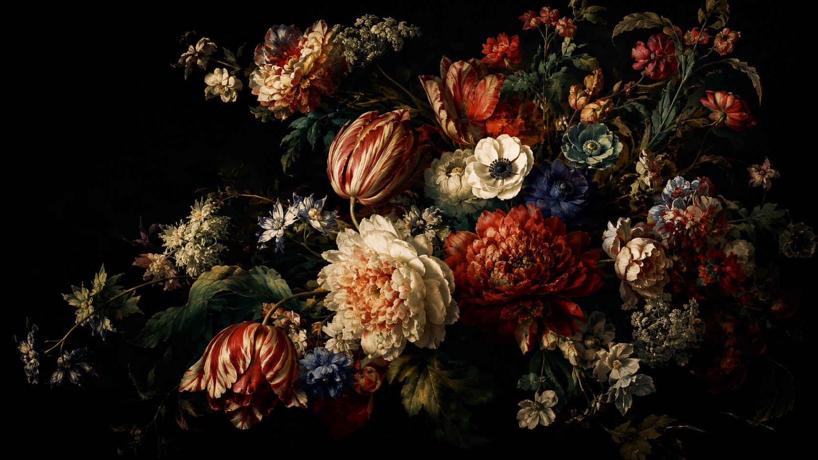 Pivoines des maîtres hollandais