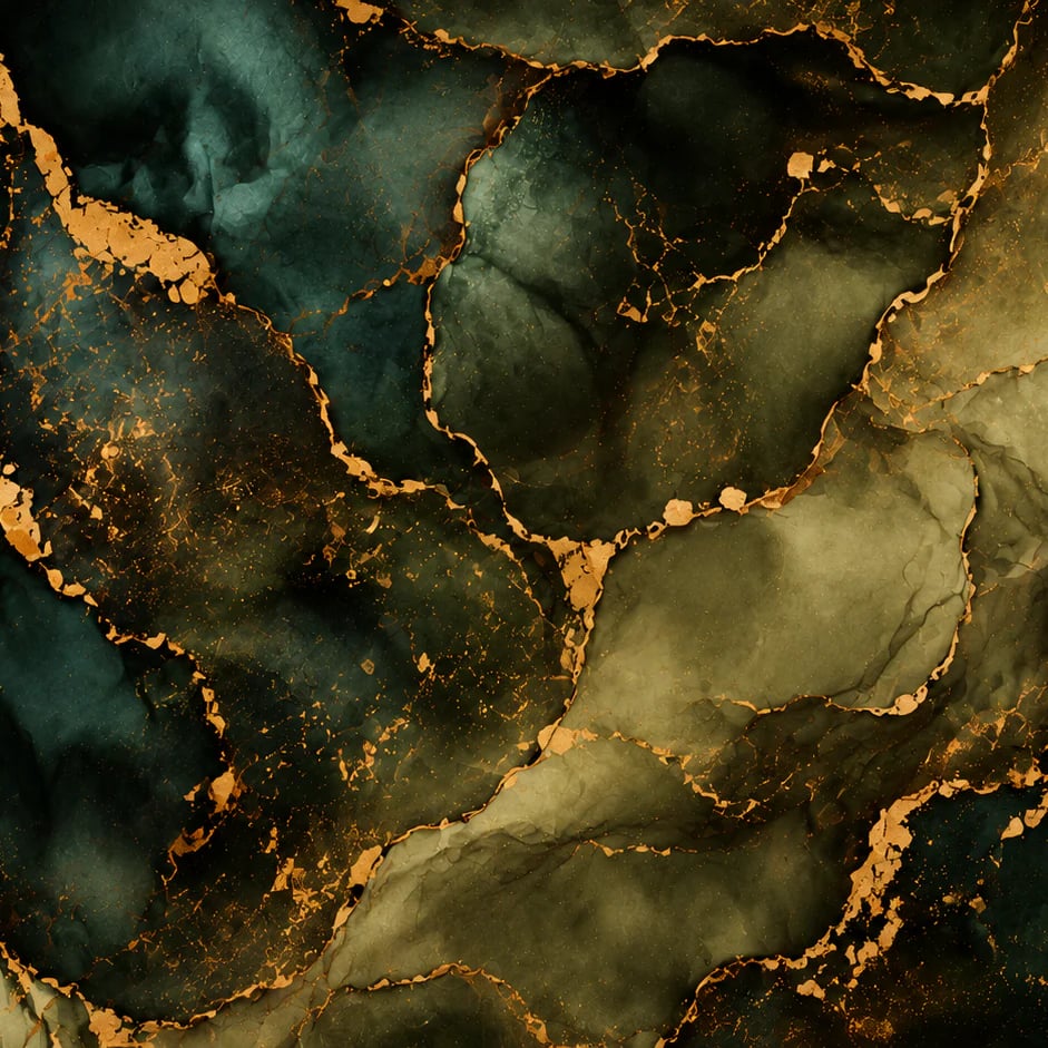 Close-up of the Emerald Agate Vein artwork at printed scale