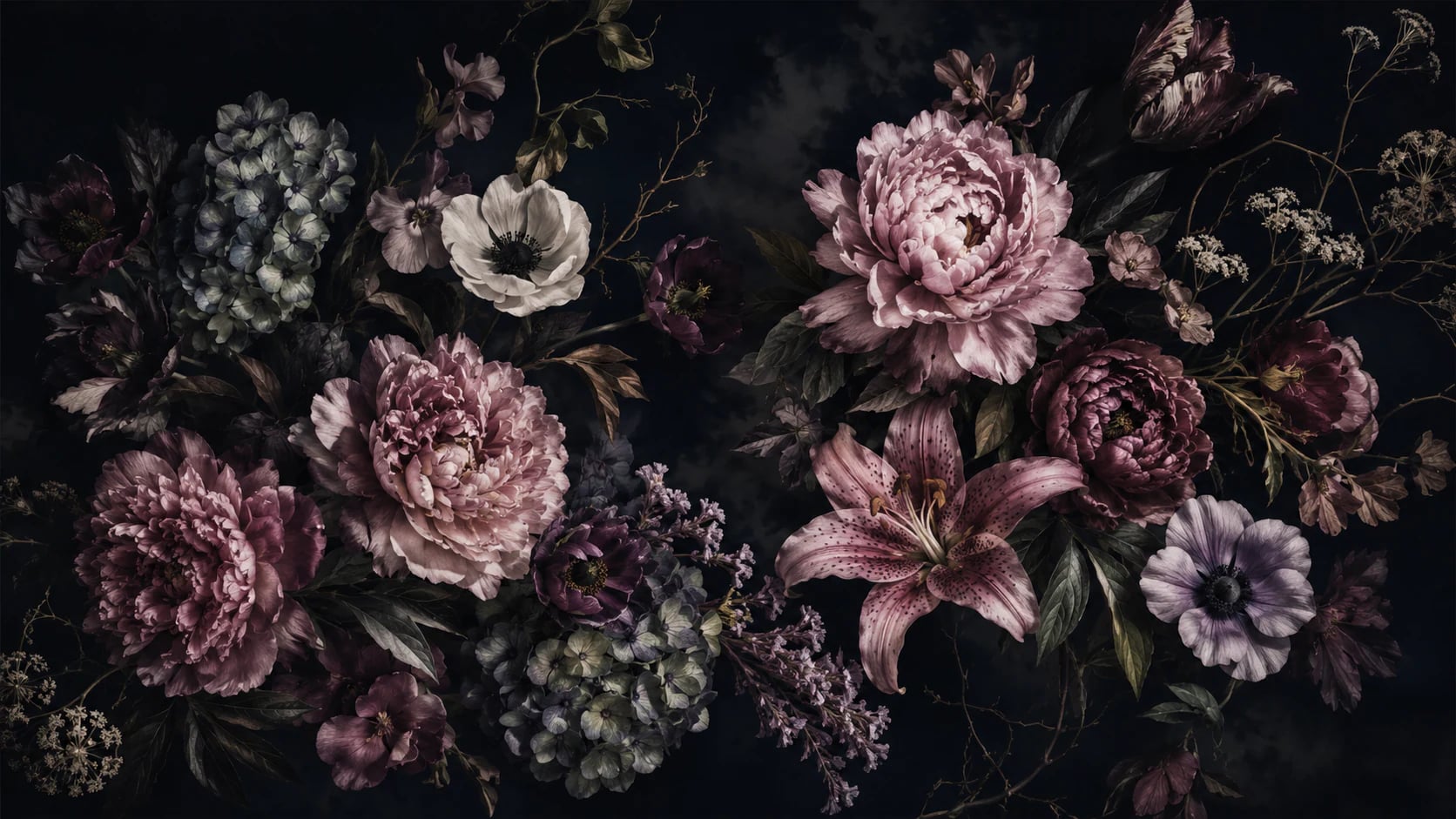 Midnight Peony & Lily