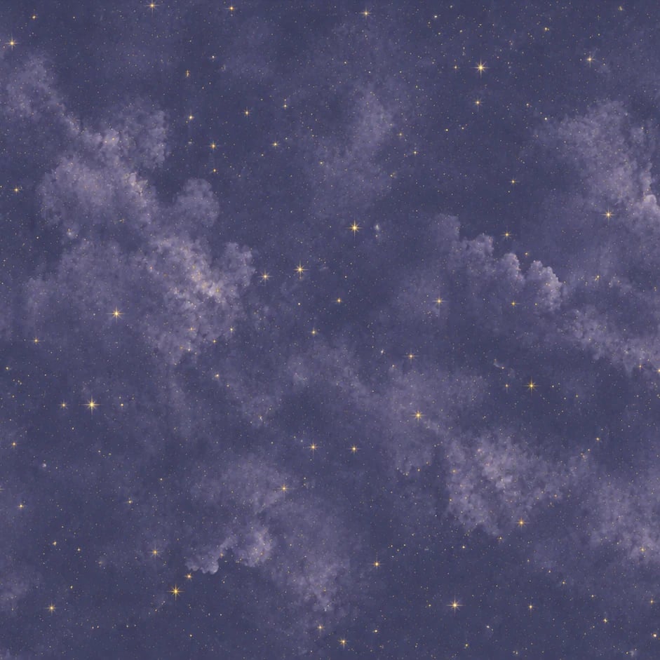 Close-up of the Midnight Nebula Starfield artwork at printed scale