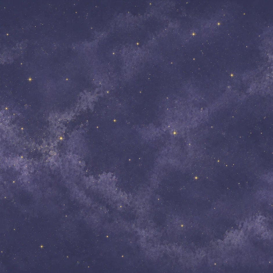 Close-up of the Starry Purple Nebula artwork at printed scale