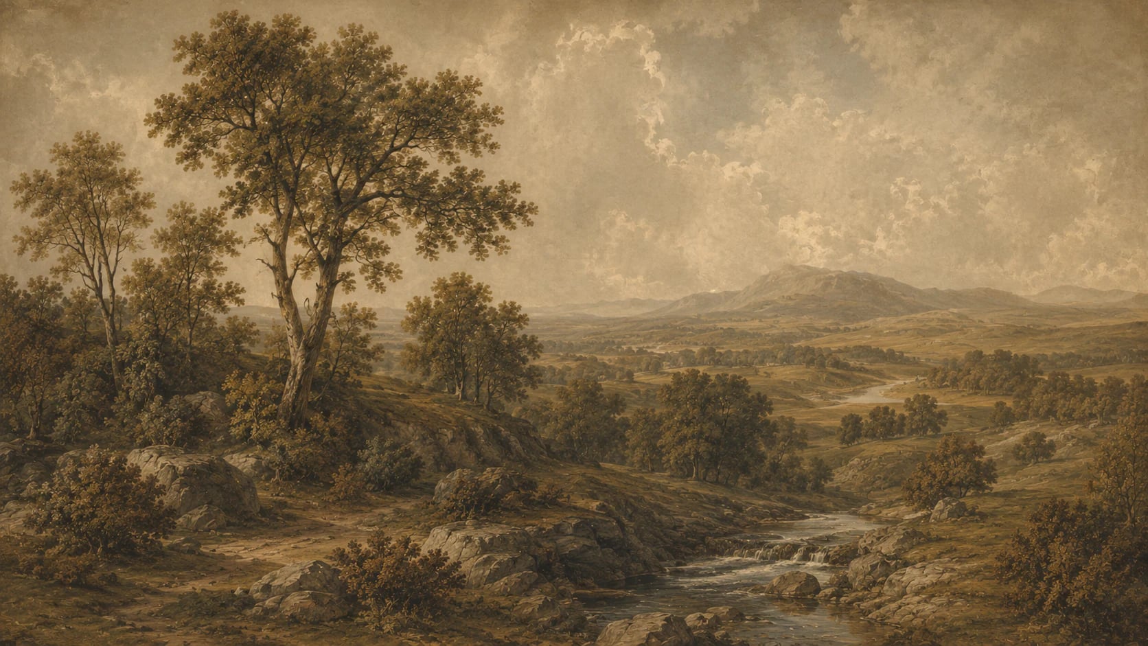 Pastoral Stream Valley
