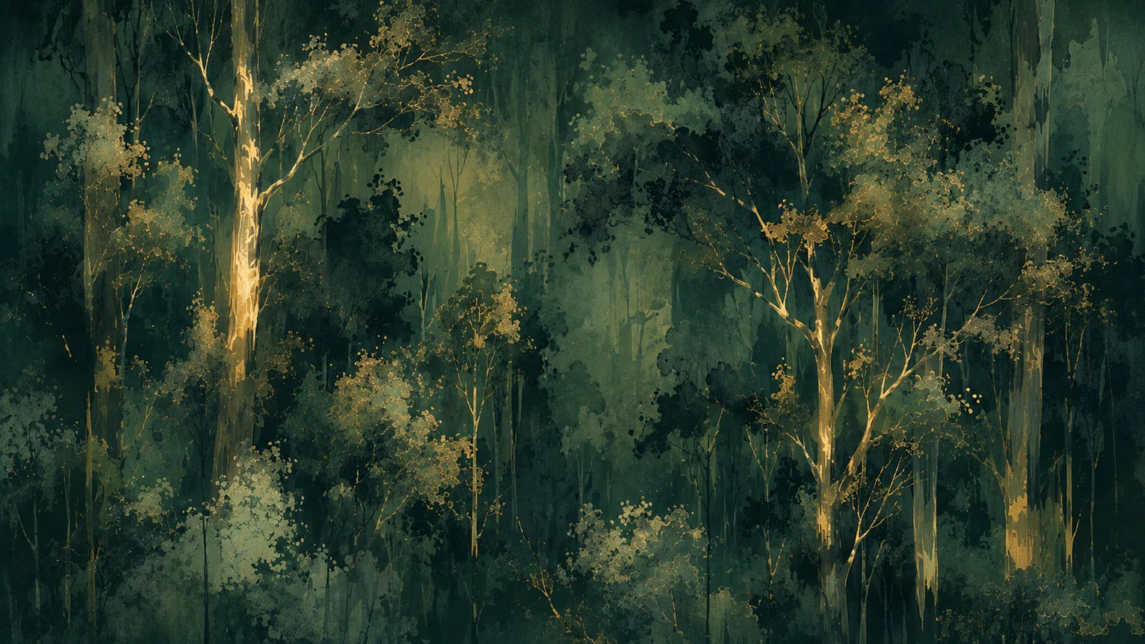 Moody Golden Canopy