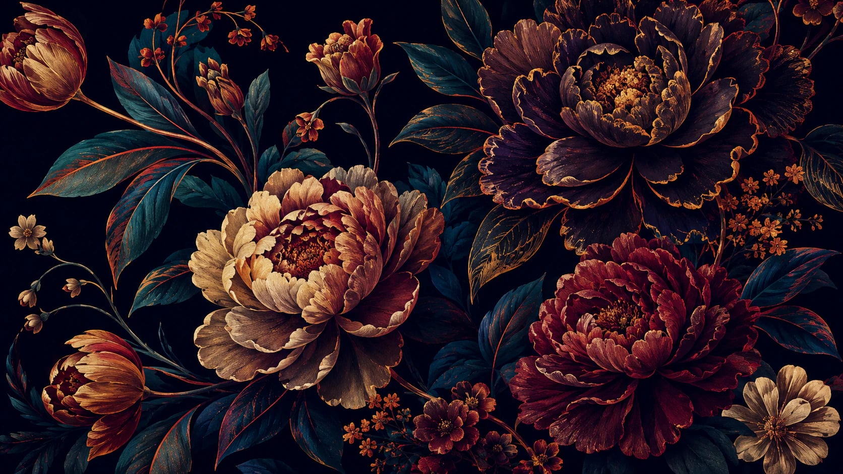 Éclosion nocturne de pivoines