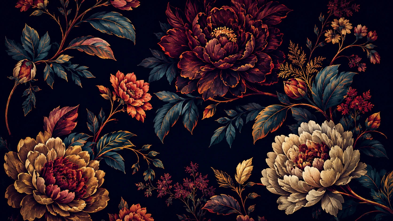 Midnight Crimson Peony