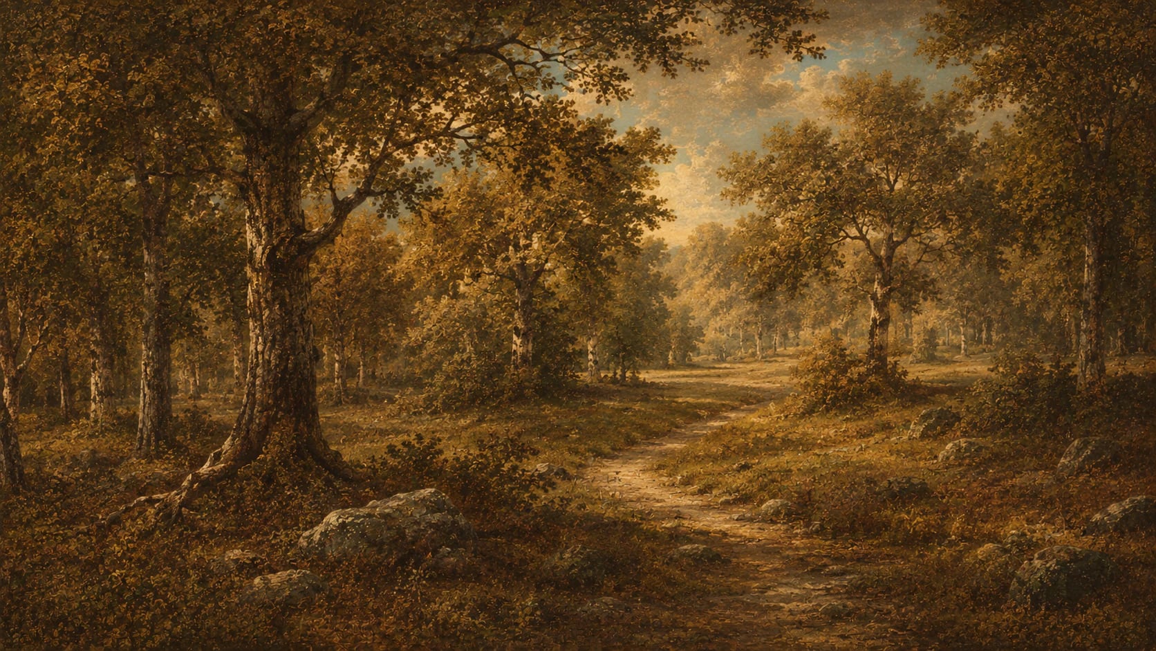Autumn Oak Clearing