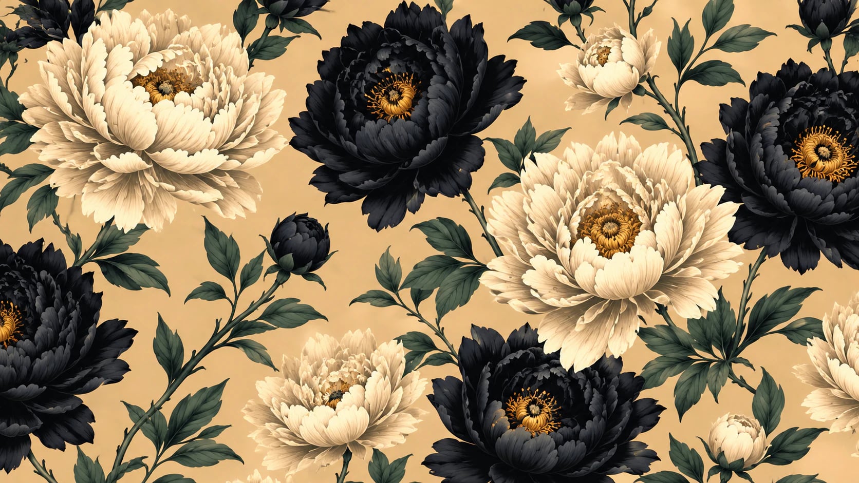 Éclosion d'Onyx et Pivoines