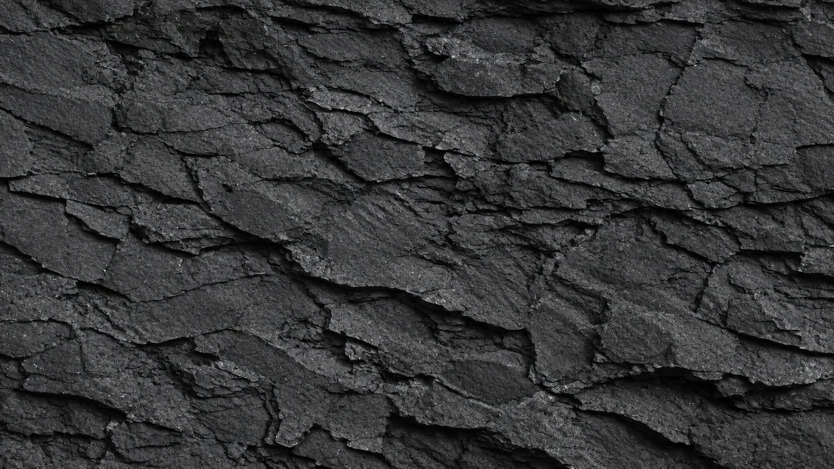 Pizarra negra fracturada