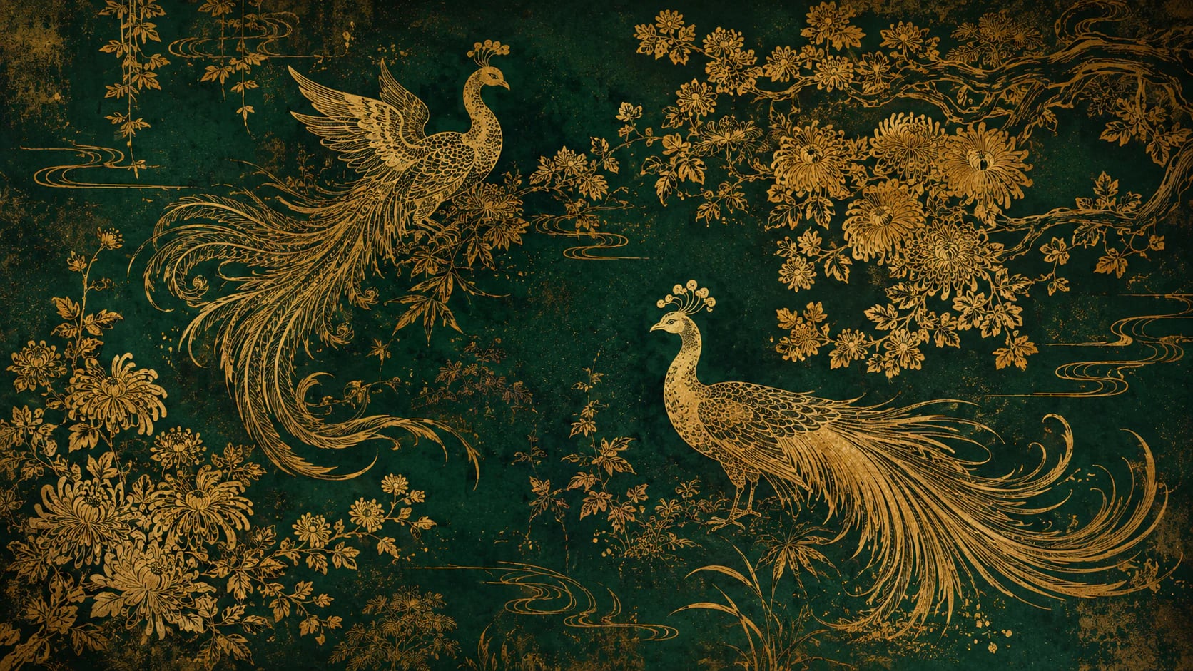 Smaragdgrüner Goldpfau