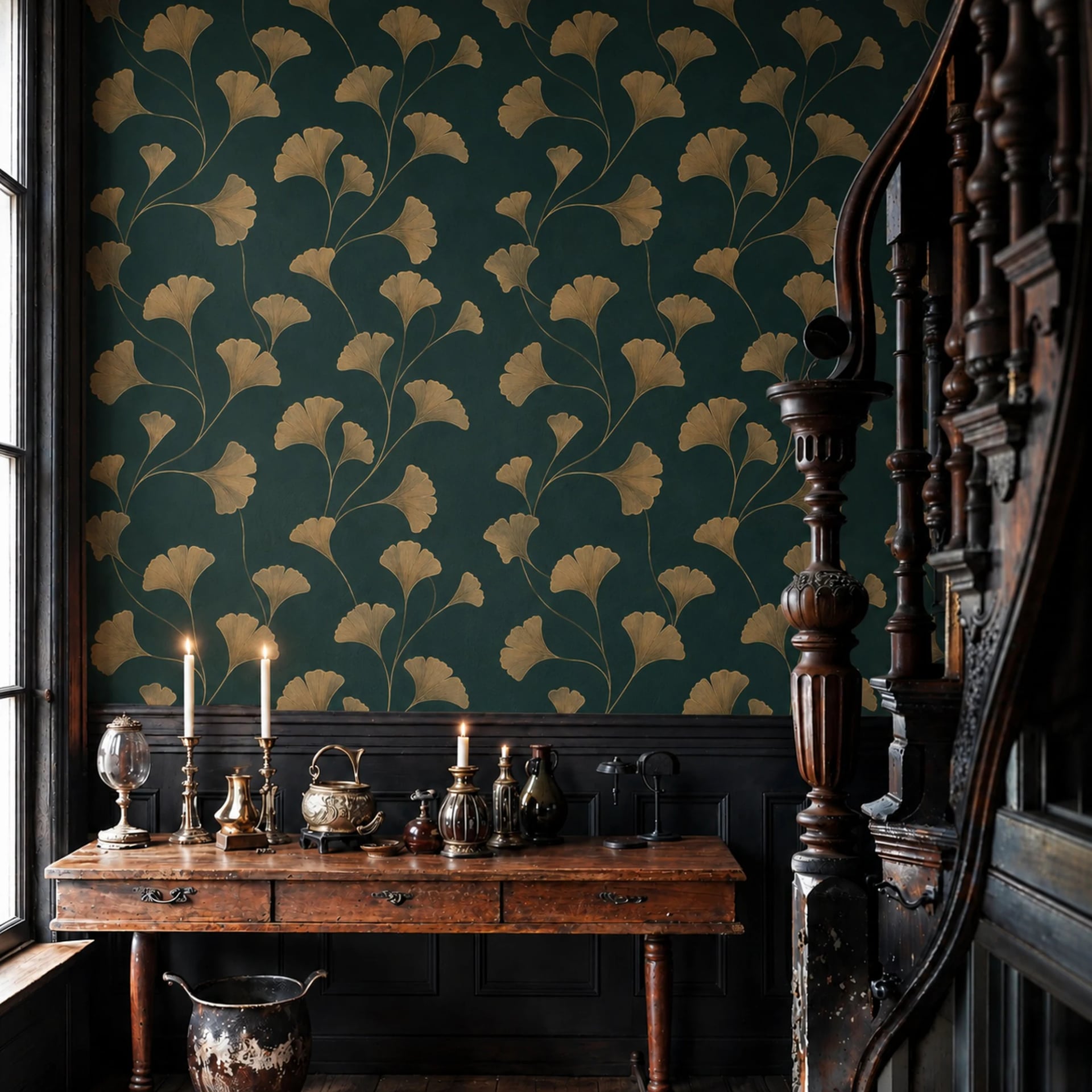 Gilded Ginkgo Leaf