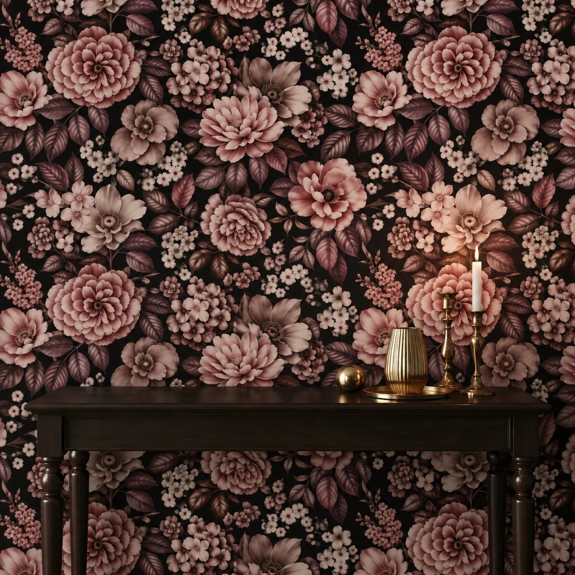 Pivoine mauve ténébreuse