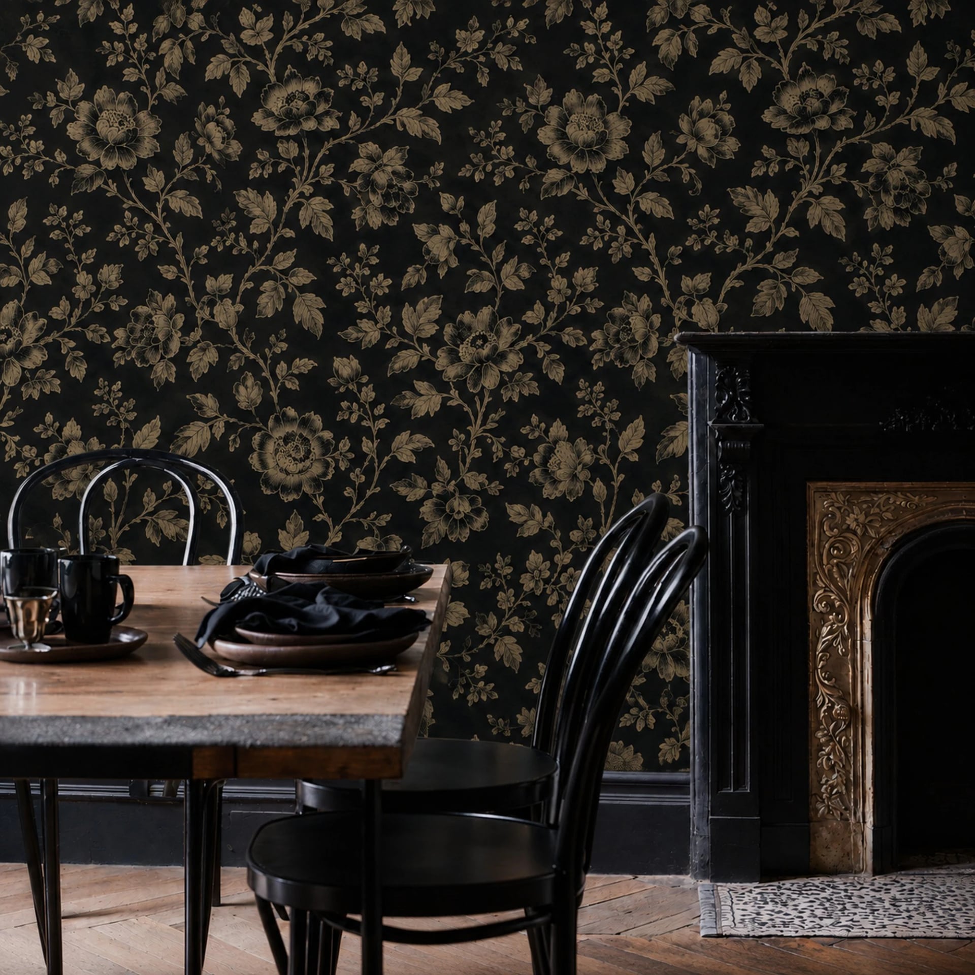 Antique Gilded Flora