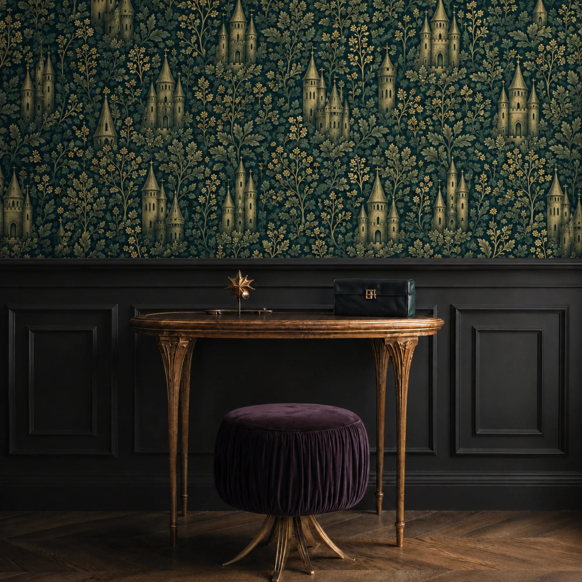 Tapisserie château verdoyant