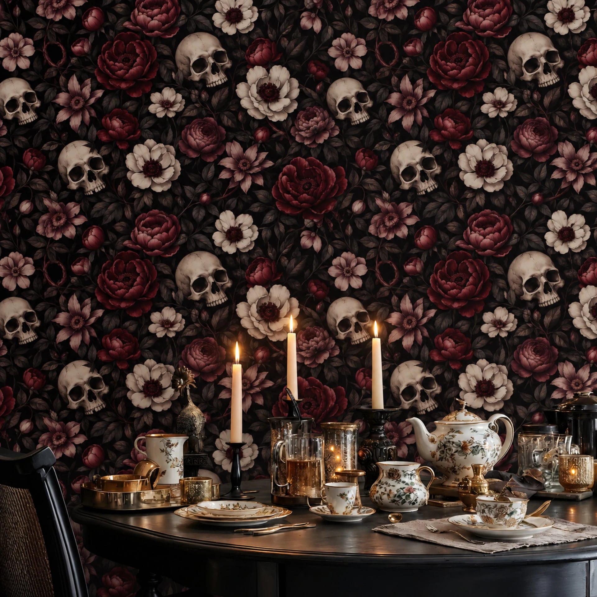Memento mori floral