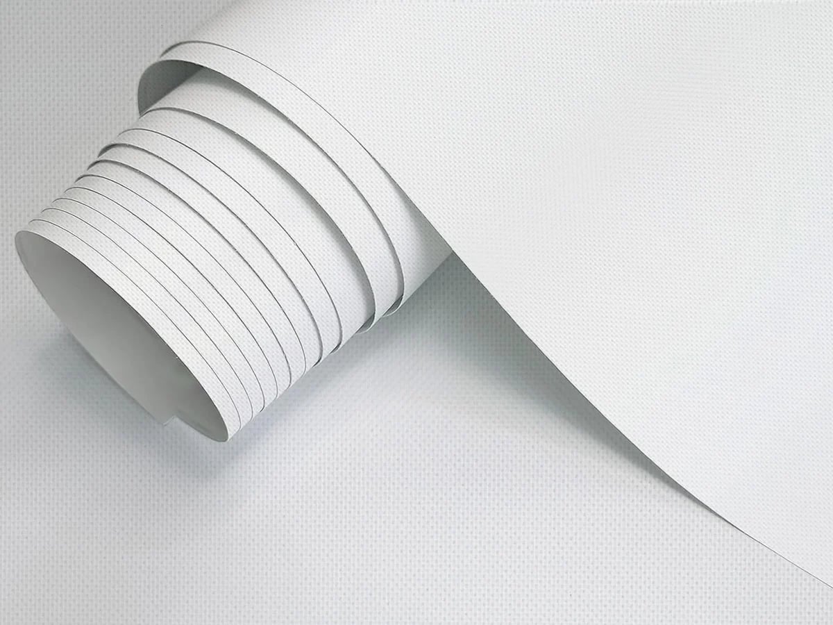 A roll of Canvas Peel & Stick wallpaper