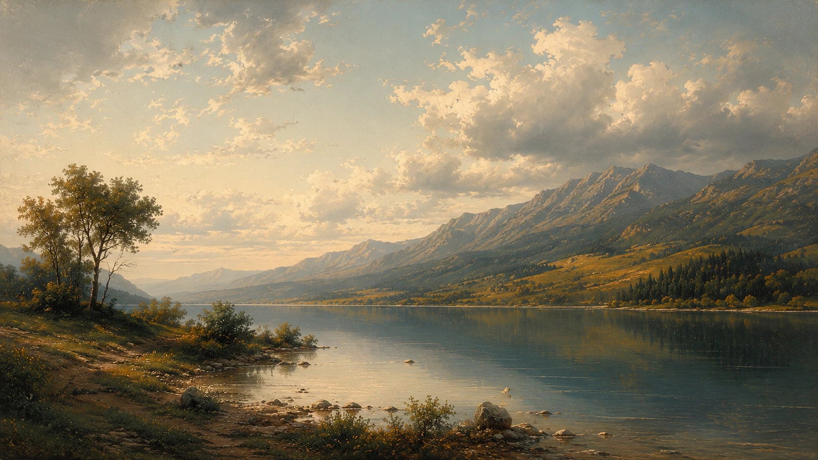 Sonniger Bergsee