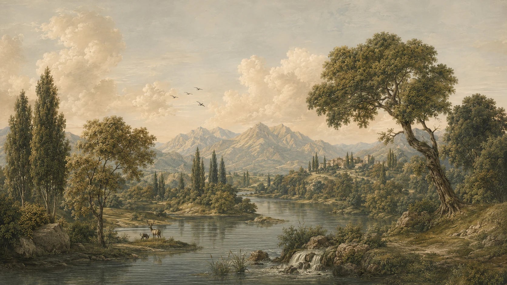 Pastoral River Valley