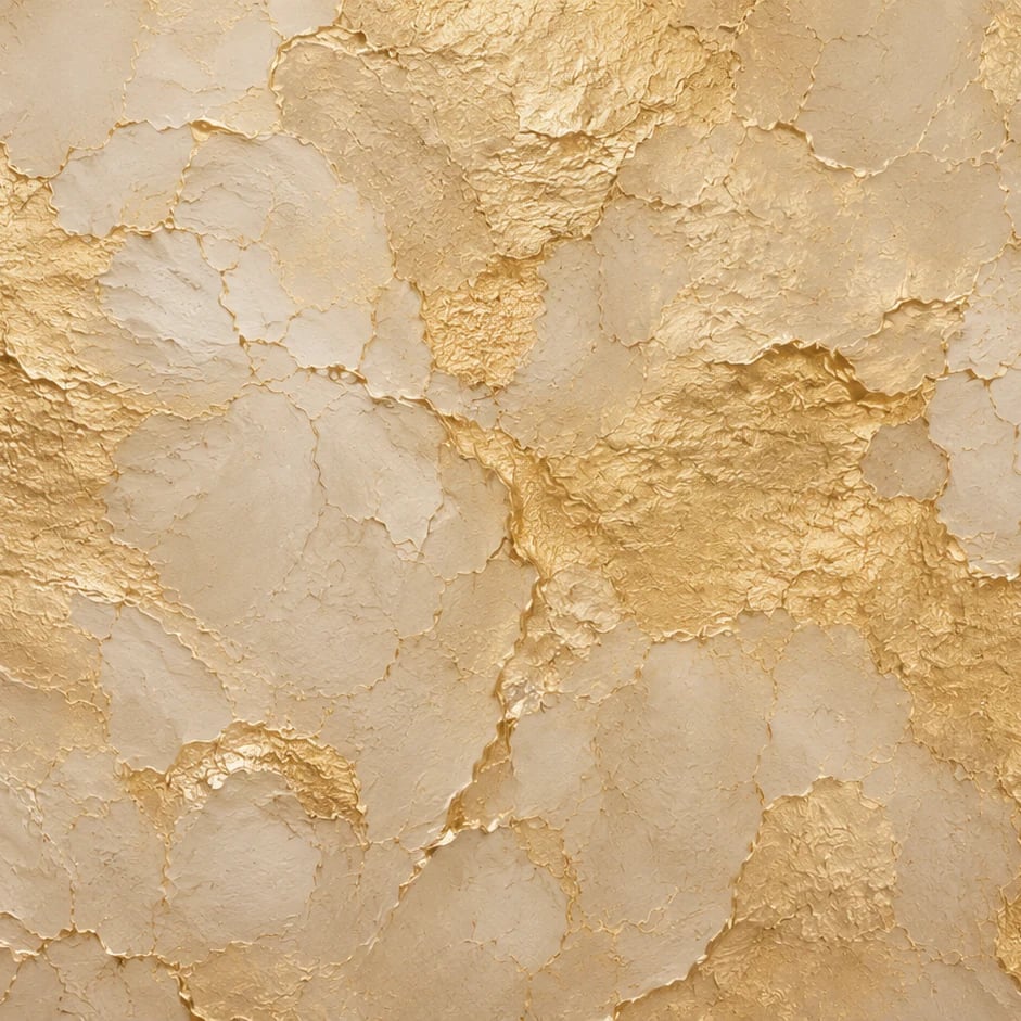 Gros plan sur le motif Feuille d'or craquelée à l'échelle d'impression