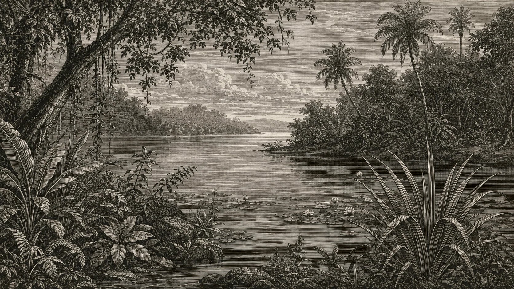Lagune aux nénuphars