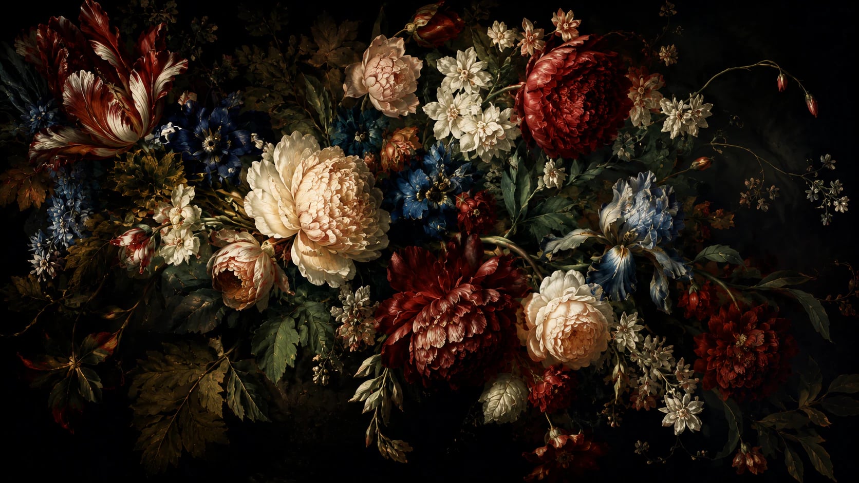 Baroque Peony Still Life